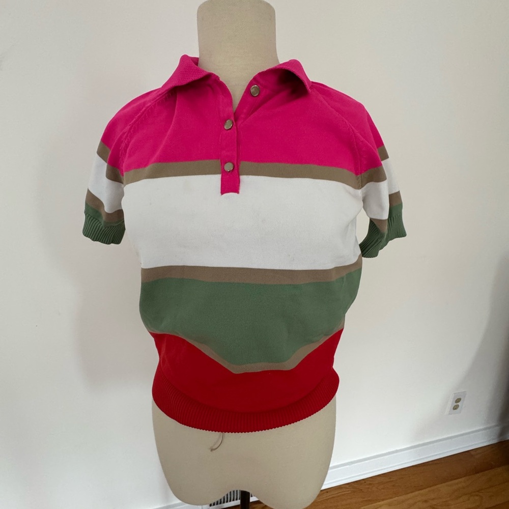 Colorful Striped Polo Shirt